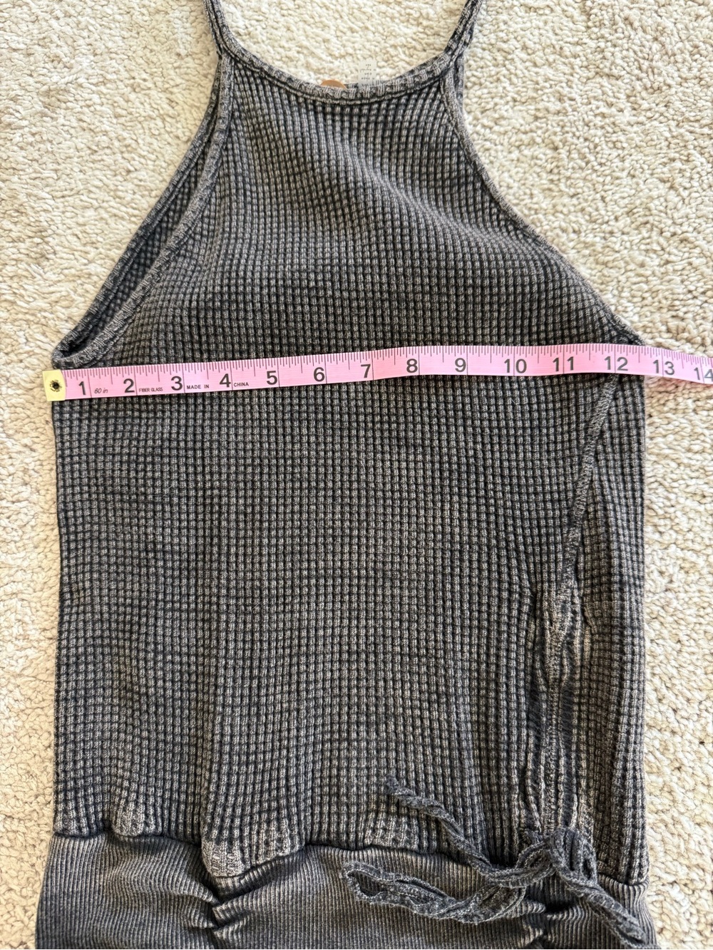 Free People One Ribbed Halter Ruched Mini Dress - Picture 5 of 7